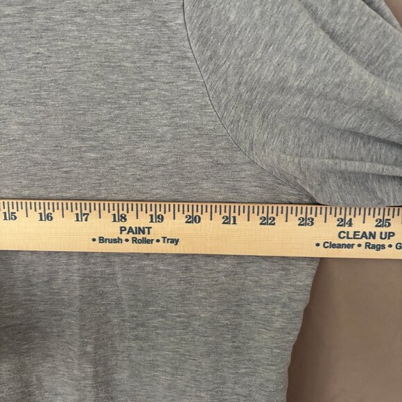 Cold Water Creek Womens Long Sleeve Crew Neck Top Size XXL Grey Cotton Athesiure - Picture 4 of 6